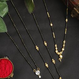 YouBella Set of 3 Gold-Plated Mangalsutras-24