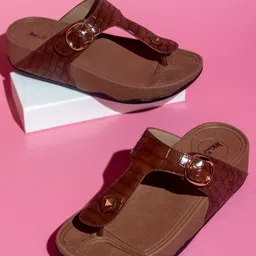 Inc 5 Textured Buckle Detail Comfort Heels-57