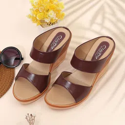 Cindy Open Toe Wedge Heels-14