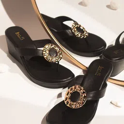 Inc 5 Embellished Open Toe Wedge Heels-20