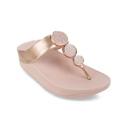fitflop Embellished Leather Open Toe Wedges-18