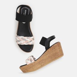 Kenneth Cole Printed Open Toe Wedge Heels-54