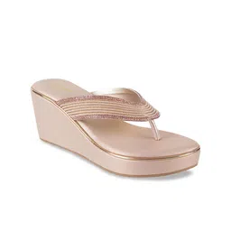 WALKWAY by Metro Open Toe Embellished Flatform Heels-43
