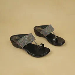 Ozuri Colourblocked Wedge Sandals-54