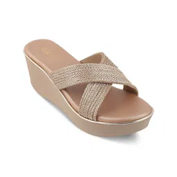 Tresmode GLAMR Braided Cross Strap Wedges-13
