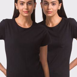 FashionRack Women Pack of 2 Cotton Lounge Tshirts-image-1
