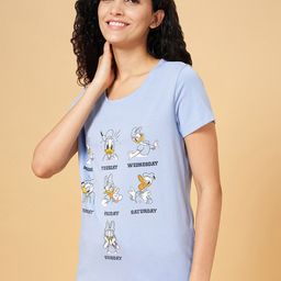 Dreamz by Pantaloons Printed Cotton Lounge T-Shirts-picture-4