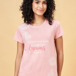 Dreamz by Pantaloons Women Printed Drop shoulder Lounge Tshirts-image-67
