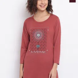Duchess Women 2Pc Round Neck Lounge T-shirt-picture-34
