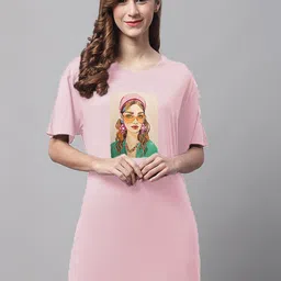 Kanvin Printed Pure Cotton Lounge Tshirts-image-55