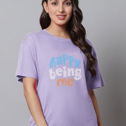 Kanvin Graphic Printed Pure Cotton Lounge T-Shirts-image-97