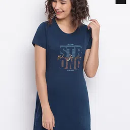 Duchess Pack Of 2 Printed Longline Lounge Tshirts-image-40