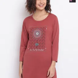 Duchess Pack Of 2 Printed Lounge Tshirts-image-0