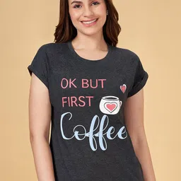 Dreamz by Pantaloons Printed Short Sleeves Lounge T-shirt-picture-16