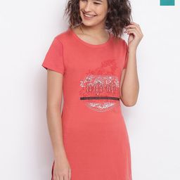 Duchess Pack Of 2 Printed Longline Lounge Tshirts-image-62