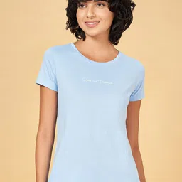 Dreamz by Pantaloons Round Neck Pure Cotton Lounge T-Shirt-picture-13