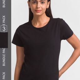 FashionRack Women Pack Of 3 Cotton Lounge T-Shirt-picture-21