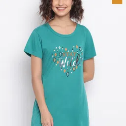 Duchess Pack Of 2 Printed Longline Lounge Tshirts-image-70