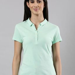 Femmora Women Polo Collar Pure Cotton T-shirt-image-40