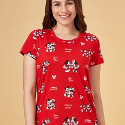Dreamz by Pantaloons Mickey Mouse Printed Pure Cotton Lounge Tshirts-image-8