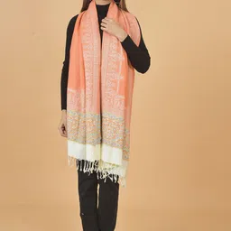 BAISA Floral Embroidered Jacquard Shawl-picture-6