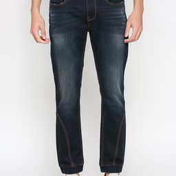 Being Human Men Mid-Rise Heavy Fade Dark Shade Clean Look Joggers-image-26