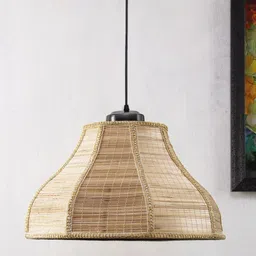 Devansh Beige Vintage Bamboo Hanging Lamp-4