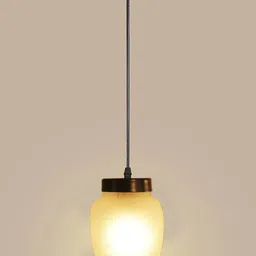 Devansh White Cluster Glass Hanging Lamp-image-3