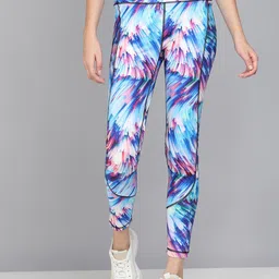 KOBO Women Abstract Printed Seamless Ankle-Length Rapid-Dry Sports Tights-image-11