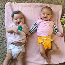 Moms Home Set of 2 Reusable Cotton Pocket Diapers With 2 Inserts-26