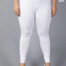 Plus Size Pack Of 2 Plus Size Churidar Length Leggings-27