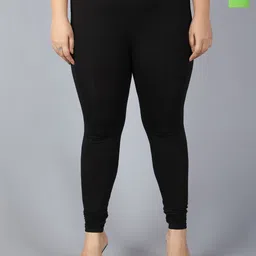 Plus Size Pack Of 2 Churidar Length Leggings-32