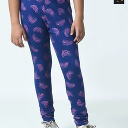 BAESD Girls Pack Of 2 Printed Pure Cotton Ankle Length Leggings-picture-21