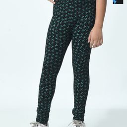 BAESD Girls Pack Of 2 Printed Pure Cotton Ankle Length Leggings-picture-32