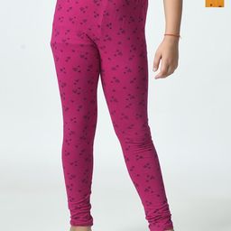 BAESD Girls Pack Of 2 Printed Pure Cotton Ankle Length Leggings-picture-18