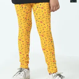 BAESD Girls Pack Of 2 Printed Pure Cotton Ankle Length Leggings-picture-0