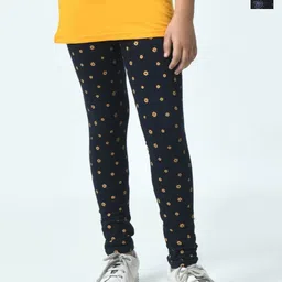 BAESD Girls Pack Of 2 Printed Pure Cotton Ankle Length Leggings-picture-31