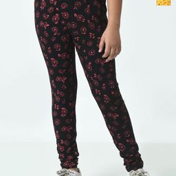 BAESD Girls Pack Of 2 Printed Pure Cotton Ankle Length Leggings-picture-22