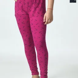 BAESD Girls Pack Of 2 Printed Pure Cotton Ankle Length Leggings-picture-33