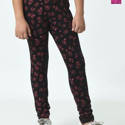 BAESD Girls Pack Of 2 Printed Pure Cotton Ankle Length Leggings-picture-23