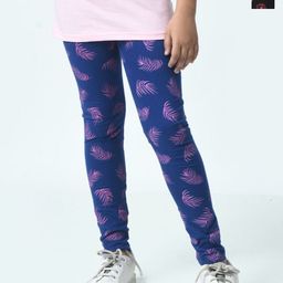 BAESD Girls Pack Of 2 Printed Pure Cotton Ankle Length Leggings-picture-36