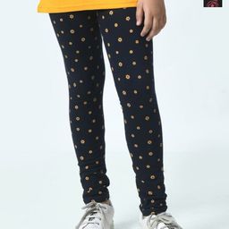 BAESD Girls Pack Of 2 Printed Pure Cotton Ankle Length Leggings-picture-10