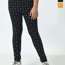 BAESD Girls Pack Of 3 Printed Pure Cotton Ankle Length Leggings-picture-22