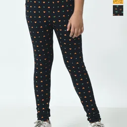 BAESD Girls Pack Of 3 Printed Pure Cotton Ankle Length Leggings-picture-18