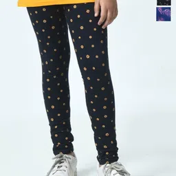 BAESD Girls Pack Of 3 Printed Pure Cotton Ankle Length Leggings-picture-34