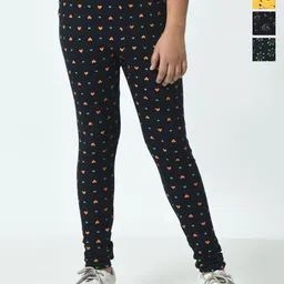 BAESD Girls Pack Of 4 Printed Pure Cotton Ankle Length Leggings-picture-23