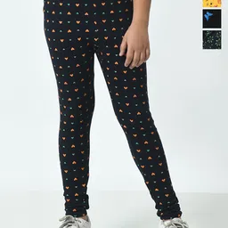 BAESD Girls Pack Of 4 Printed Pure Cotton Ankle Length Leggings-picture-42
