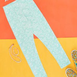 Pantaloons Junior Girls Printed Cotton Ankle Length Leggings-image-92