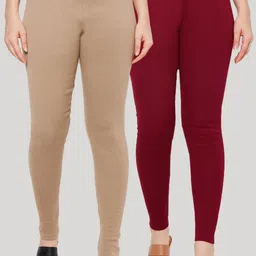 Clora Creation Pack Of 2 Woolen Ankle Length Leggings-picture-31