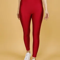 DUNBERRY LONDON High Waist Glossy Shimmer Ankle Length Tights-picture-6